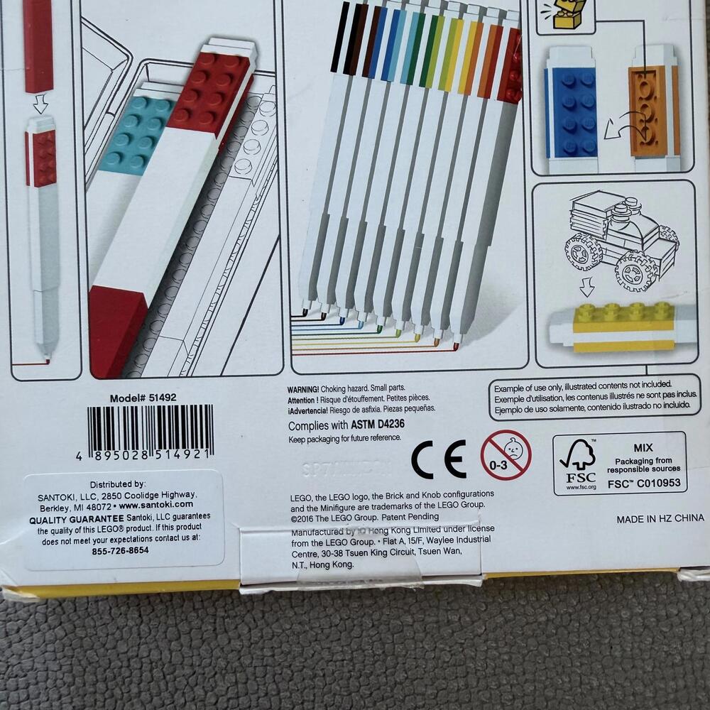 LEGO 9 Color Markers Set for Kids Ages 6+ - Picture 4 of 8